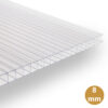 Heldere 8 mm polycarbonaat kanaalplaat Macrolux Multiwall voor kas of afdak