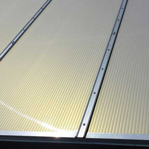Warmtewerende IR Gold 32 mm polycarbonaat kanaalplaat met maximale isolatie