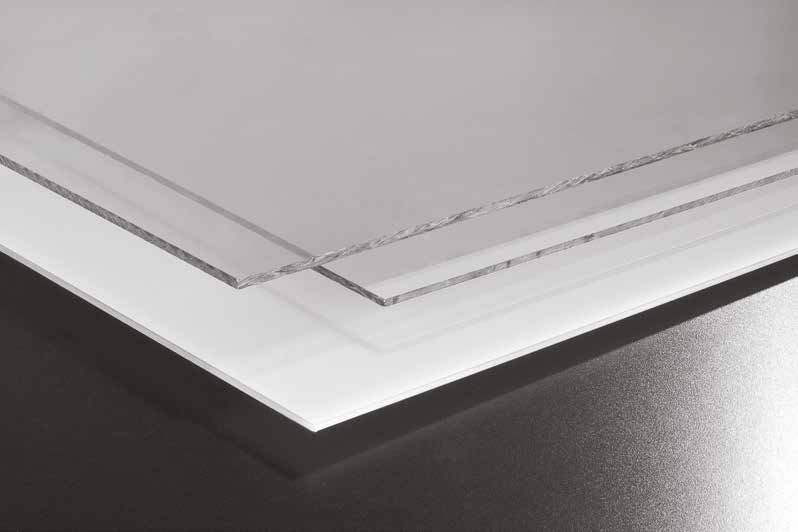 Heldere massieve polycarbonaatplaat Macrolux Solid 4 mm