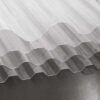 Heldere polycarbonaat golfplaat Macrolux Rooflite met grof golfprofiel 177/51, passend op Eternit